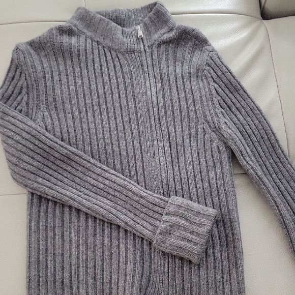 United Colors Of Benetton Gray Ribbed Cardigan - Picture 7 of 7